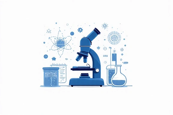 A graphic depicting scientific research tools and data, representing evidence-based practices.